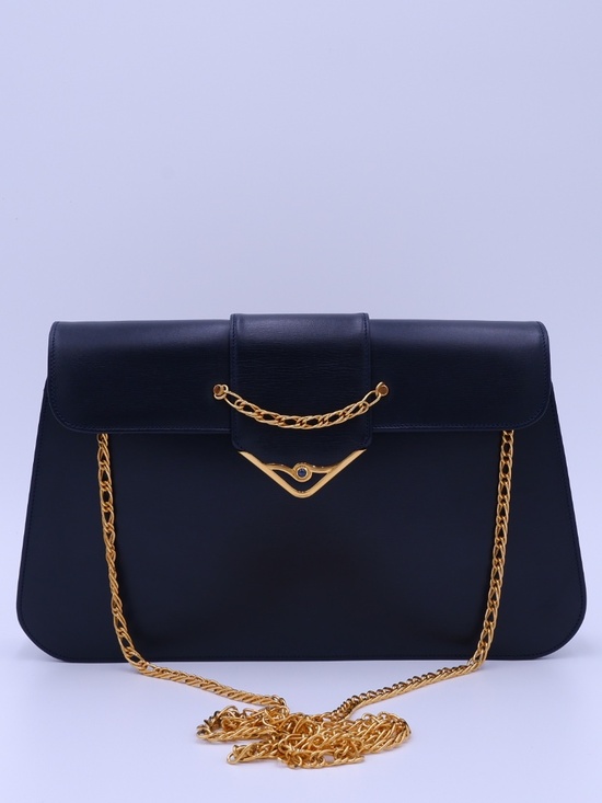 Cartier Handbags - Vintage Cartier Sapphire Line in Dark Navy — 1990s
